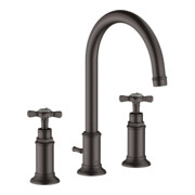 hansgrohe 3-Loch-Waschtischarmatur 180 Axor Montreux A 175mm, m Kreuz, ZugstAblGar, b bla vc