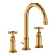 hansgrohe 3-Loch-Waschtischarmatur 180 Axor Montreux A 175mm, m Kreuz, ZugstAblGar, b gol opt-1