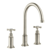 hansgrohe 3-Loch-Waschtischarmatur 180 Axor Montreux A 175mm, m Kreuz, ZugstAblGar, b ni.