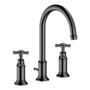 hansgrohe 3-Loch-Waschtischarmatur 180 Axor Montreux A 175mm, m Kreuz, ZugstAblGar, po bla vc