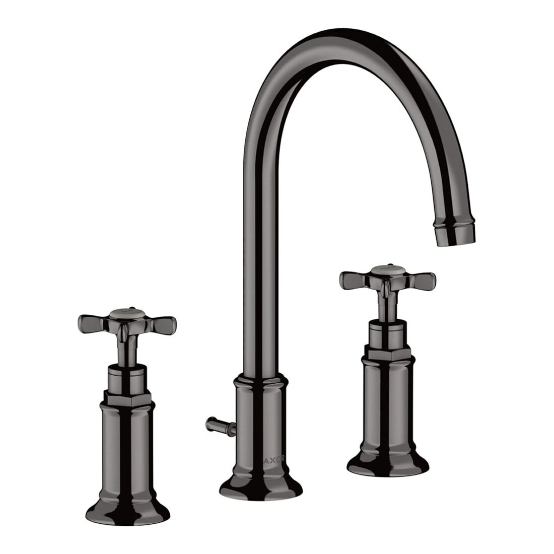 hansgrohe 3-Loch-Waschtischarmatur 180 Axor Montreux A 175mm, m Kreuz, ZugstAblGar, po bla vc