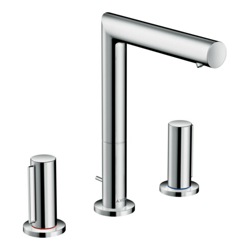 hansgrohe 3-Loch-Waschtischarmatur 200 Axor Uno A 183mm, m Z-Griff, Zugst.Abl.Gar., chr