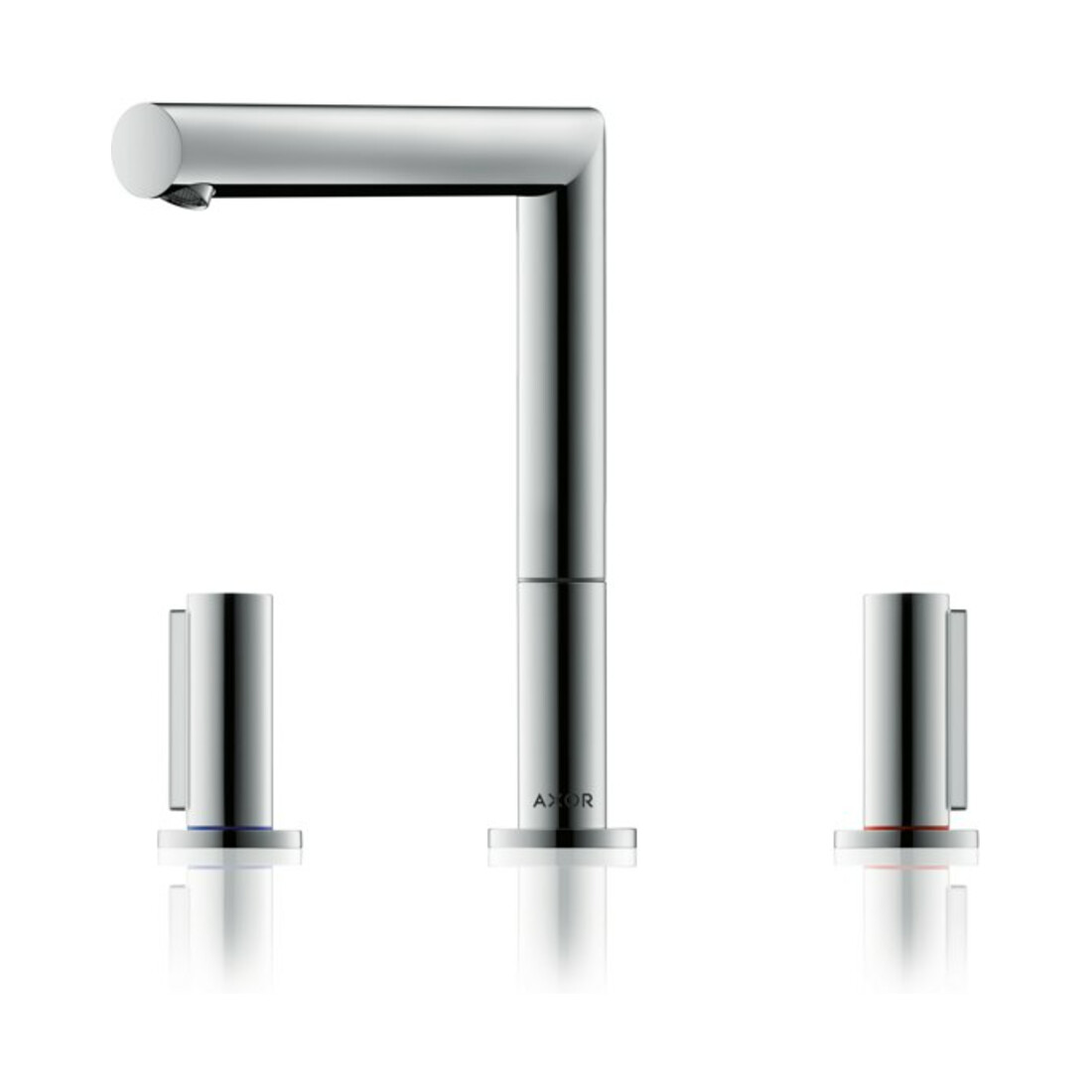 hansgrohe 3-Loch-Waschtischarmatur 200 Axor Uno A 183mm, m Z-Griff, Zugst.Abl.Gar., chr