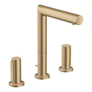 hansgrohe 3-Loch-Waschtischarmatur 200 Axor Uno A 183mm, m Z-Griff, ZugstAblGar, b bron