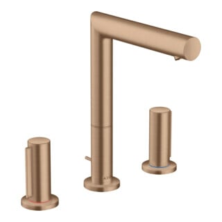 hansgrohe 3-Loch-Waschtischarmatur 200 Axor Uno A 183mm, m Z-Griff, ZugstAblGar, b r gol