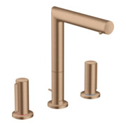 hansgrohe 3-Loch-Waschtischarmatur 200 Axor Uno A 183mm, m Z-Griff, ZugstAblGar, b r gol