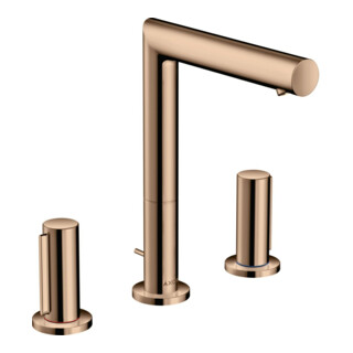 hansgrohe 3-Loch-Waschtischarmatur 200 Axor Uno A 183mm, m Z-Griff, ZugstAblGar, po r g