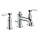 hansgrohe 3-Loch-Waschtischarmatur 30 Axor Montreux A 143mm, m H-Gr, ZugstAblGar, brush. ni.-1
