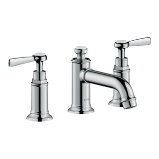 hansgrohe 3-Loch-Waschtischarmatur 30 Axor Montreux A 143mm, m Hebelgr., Zugst.Abl.Gar., chr