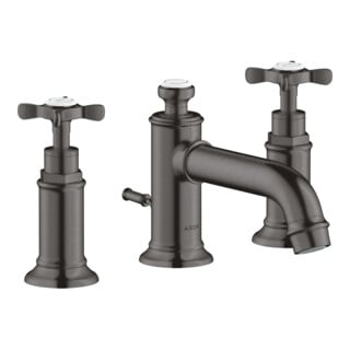 hansgrohe 3-Loch-Waschtischarmatur 30 Axor Montreux A 143mm, m Kreuz, ZugstAblGar, b bla vc