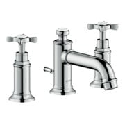 hansgrohe 3-Loch-Waschtischarmatur 30 Axor Montreux A 143mm, m Kreuz, ZugstAblGar, b ni.