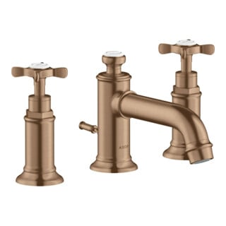 hansgrohe 3-Loch-Waschtischarmatur 30 Axor Montreux A 143mm, m Kreuz, ZugstAblGar, b r gol