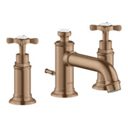 hansgrohe 3-Loch-Waschtischarmatur 30 Axor Montreux A 143mm, m Kreuz, ZugstAblGar, b r gol