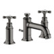 hansgrohe 3-Loch-Waschtischarmatur 30 Axor Montreux A 143mm, m Kreuz, ZugstAblGar, po bla vc-1