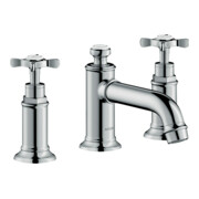 hansgrohe 3-Loch-Waschtischarmatur 30 Axor Montreux A 143mm, m Kreuzgr., Zugst.Abl.Gar., chr