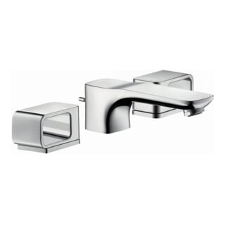 hansgrohe 3-Loch-Waschtischarmatur 50 Axor Urquiola A 180mm, m Zugst.Abl.Gar., Roset., chr