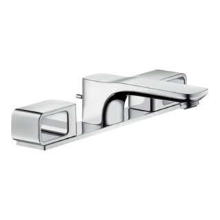 hansgrohe 3-Loch-Waschtischarmatur 50 Axor Urquiola Ausl. 180mm, m Zugst.Abl.Gar., Pl., chr