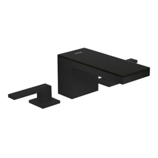hansgrohe 3-Loch-Waschtischarmatur 70 Axor MyEdition A 151mm, m Pus-Op-Abl, m Pl, msw/SwGl.