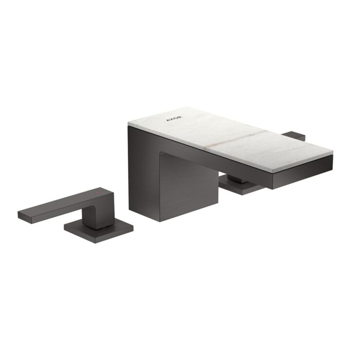 hansgrohe 3-Loch-Waschtischarmatur 70 Axor MyEdition A 151mm, m Pus-Op-Abl, o Pl, b bla vc