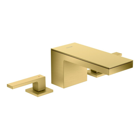 hansgrohe 3-Loch-Waschtischarmatur 70 Axor MyEdition A 151mm, m Pus-Op-Abl, o Pl, b gol opt