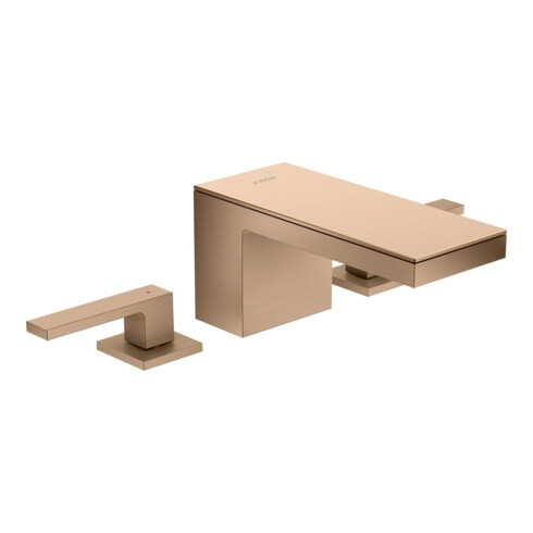 hansgrohe 3-Loch-Waschtischarmatur 70 Axor MyEdition A 151mm, m Pus-Op-Abl, o Pl, b r gol