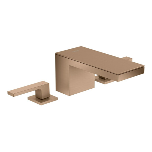 hansgrohe 3-Loch-Waschtischarmatur 70 Axor MyEdition A 151mm, m Pus-Op-Abl, o Pl, b r gol
