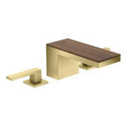 hansgrohe 3-Loch-Waschtischarmatur 70 Axor MyEdition A 151mm, m Pus-Op-Abl, o. Pl., brush. br-2