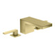 hansgrohe 3-Loch-Waschtischarmatur 70 Axor MyEdition A 151mm, m Pus-Op-Abl, o. Pl., brush. br-2