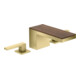 hansgrohe 3-Loch-Waschtischarmatur 70 Axor MyEdition A 151mm, m Pus-Op-Abl, o. Pl., brush. br-4