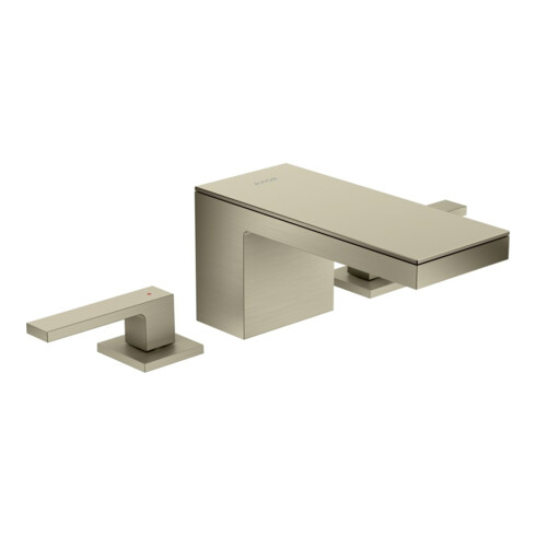hansgrohe 3-Loch-Waschtischarmatur 70 Axor MyEdition A 151mm, m Pus-Op-Abl, o Pl., brush. ni.