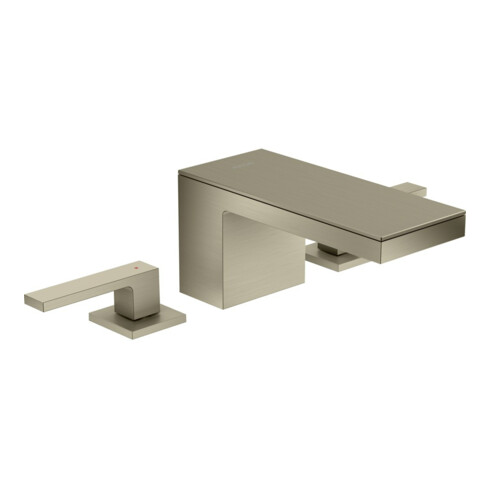 hansgrohe 3-Loch-Waschtischarmatur 70 Axor MyEdition A 151mm, m Pus-Op-Abl, o Pl., brush. ni.