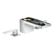 hansgrohe 3-Loch-Waschtischarmatur 70 Axor MyEdition A 151mm, m Pus-Op-Abl, o. Pl., chr