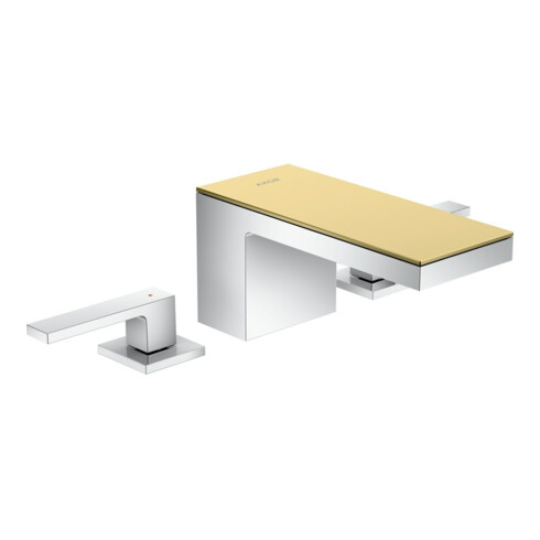 hansgrohe 3-Loch-Waschtischarmatur 70 Axor MyEdition A 151mm, m Pus-Op-Abl, o. Pl., chr