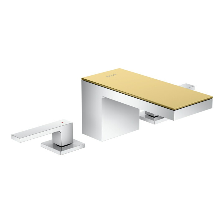 hansgrohe 3-Loch-Waschtischarmatur 70 Axor MyEdition A 151mm, m Pus-Op-Abl, o. Pl., chr