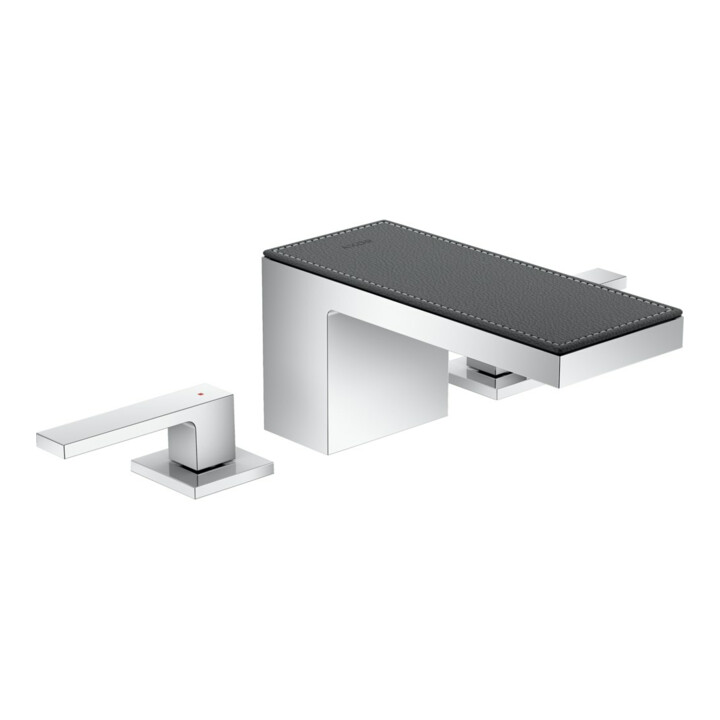 hansgrohe 3-Loch-Waschtischarmatur 70 Axor MyEdition A 151mm, m Pus-Op-Abl, o. Pl., chr