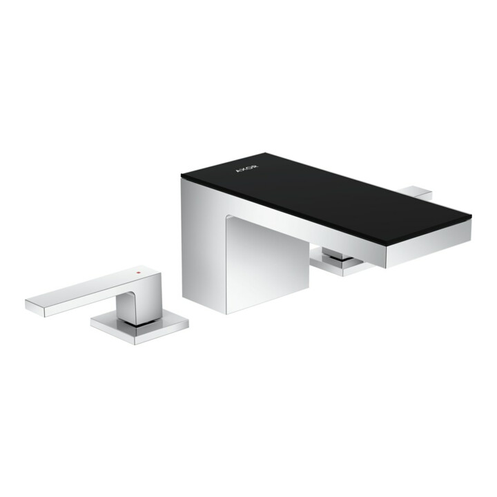 hansgrohe 3-Loch-Waschtischarmatur 70 Axor MyEdition A 151mm, m Pus-Op-Abl, o. Pl., chr