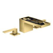 hansgrohe 3-Loch-Waschtischarmatur 70 Axor MyEdition A 151mm, m Pus-Op-Abl, o Pl, po gol opt