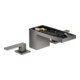 hansgrohe 3-Loch-Waschtischarmatur 70 Axor MyEdition A 151mm, m Pus-Op-Abl, o Pl, pol. bla vc-1