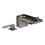 hansgrohe 3-Loch-Waschtischarmatur 70 Axor MyEdition A 151mm, m Pus-Op-Abl, o Pl, pol. bla vc