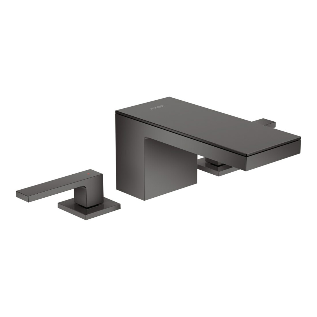 hansgrohe 3-Loch-Waschtischarmatur 70 Axor MyEdition A 151mm, m Pus-Op-Abl, o Pl, pol. bla vc