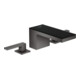 hansgrohe 3-Loch-Waschtischarmatur 70 Axor MyEdition A 151mm, m Pus-Op-Abl, o Pl, pol. bla vc
