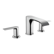 hansgrohe 3-Loch-Waschtischarmatur 90 Vivenis mit Zugstangen-Ablaufgarnitur, chrom