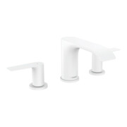 hansgrohe 3-Loch-Waschtischarmatur 90 Vivenis mit Zugstangen-Ablaufgarnitur, mattweiß