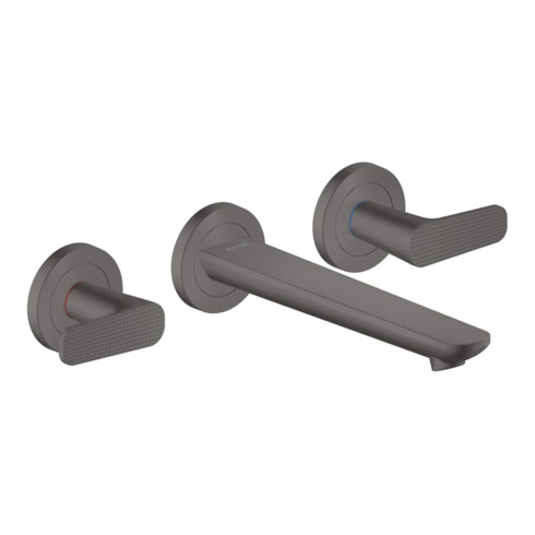 hansgrohe 3-Loch-Waschtischarmatur Axor Citterio C c cut, b b vc, UP Wandmont., Ausl. 193mm