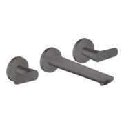 hansgrohe 3-Loch-Waschtischarmatur Axor Citterio C c cut, b b vc, UP Wandmont., Ausl. 193mm