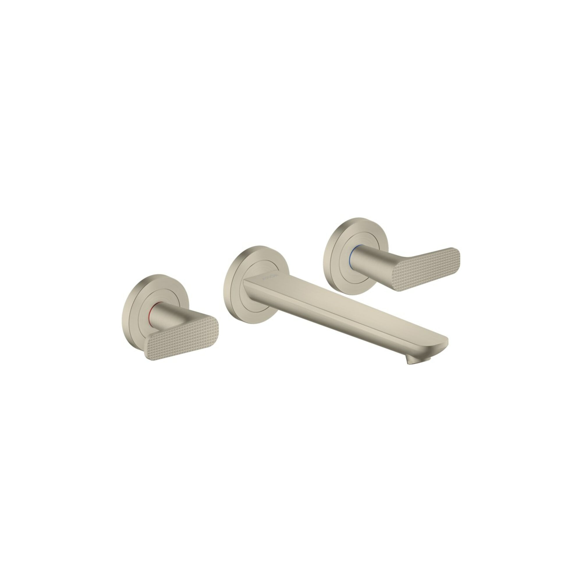 hansgrohe 3-Loch-Waschtischarmatur Axor Citterio C c cut, b ni., UP Wandmont., Ausl. 193mm