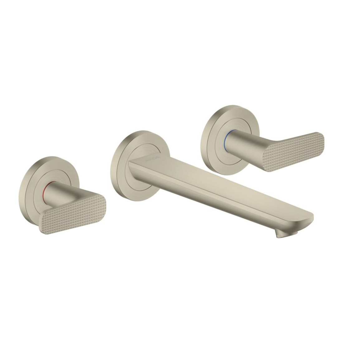 hansgrohe 3-Loch-Waschtischarmatur Axor Citterio C c cut, b ni., UP Wandmont., Ausl. 193mm