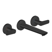 hansgrohe 3-Loch-Waschtischarmatur Axor Citterio C c cut, ms, UP Wandmont., Ausl. 193mm