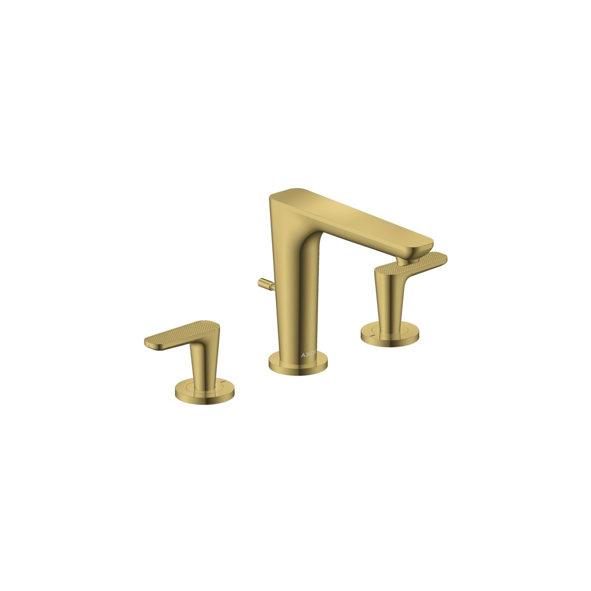 hansgrohe 3-Loch-Waschtischarmatur Axor Citterio C cubic cut, po g op, A 135mm, Zugst. Abl.