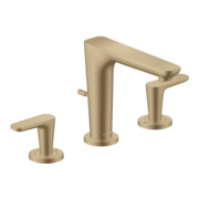 hansgrohe 3-Loch-Waschtischarmatur Axor Citterio C o S, b b, Ausl. 135mm, Zugst. Abl.garn